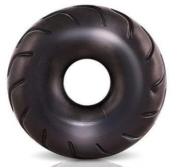 Черное эрекционное кольцо Truck Tire