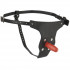 Женский страпон с двумя пробками Vac-U-Lock Set Leather Ultra Harness - 17,8 см., Doc Johnson