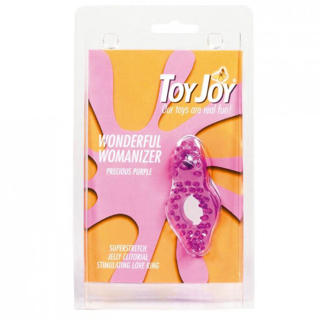Розовое эрекционное колечко с шипами Wonderful Womanizer, Toy Joy