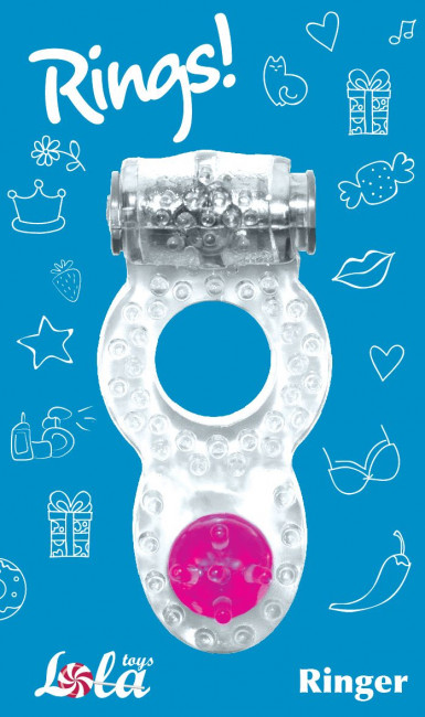Прозрачное эрекционное кольцо Rings Ringer, Lola toys