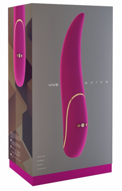 Розовый вибратор Aviva с тонким кончиком - 19,8 см., Shots Media BV
