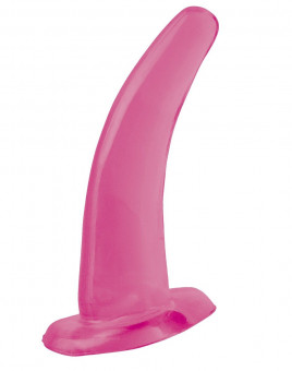 Розовая изогнутая анальная пробка His and Hers G-Spot - 12,4 см., Pipedream