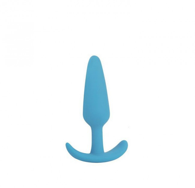 Голубая анальная втулка - 9,5 см., Bior toys