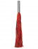 Красная плётка Leather Whip Metal Long - 49,5 см., Shots Media BV