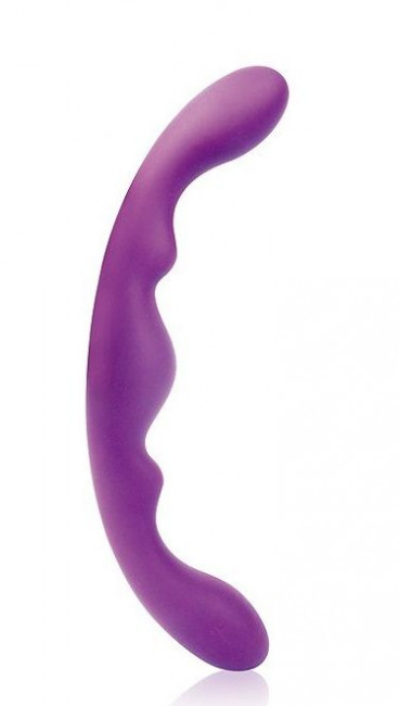 Фиолетовый двусторонний фаллоимитатор Cosmo - 26 см., Bior toys