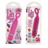 Розовый мини-вибромассажер Lia Mini Massager Plesure O - 11,5 см., California Exotic Novelties