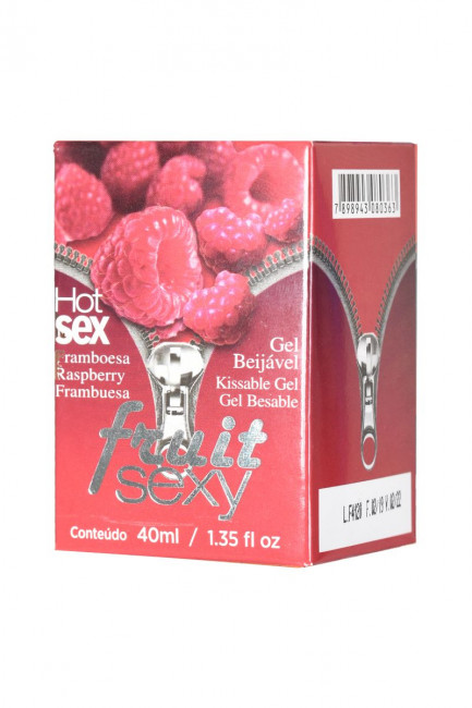 Массажное масло FRUIT SEXY Raspberry с ароматом малины и разогревающим эффектом - 40 мл., INTT