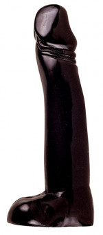 Чёрный фаллос-гигант All Black Joerg Dildo - 32 см., Mister B