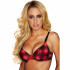 Бюстгальтер Push-Up в клетку, Hustler Lingerie