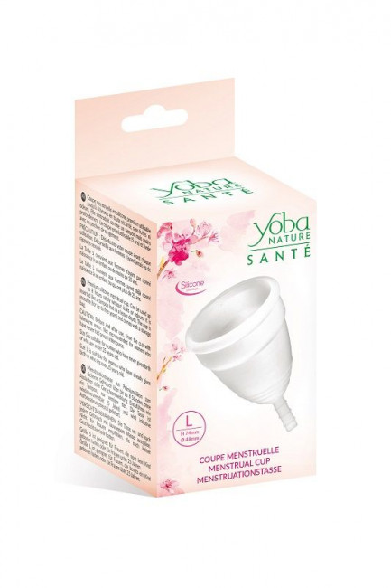 Белая менструальная чаша Yoba Nature Coupe - размер L, Yoba Белая менструальная чаша Yoba Nature Coupe - размер L, Yoba