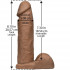 Насадка-реалистик для трусиков Харнесс Vac-U-Lock 8" ULTRASKYN Cock - 20,6 см., Doc Johnson