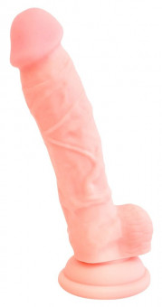 Реалистичный фаллоимитатор из силикона Medical Silicone Dildo - 18 см., Orion