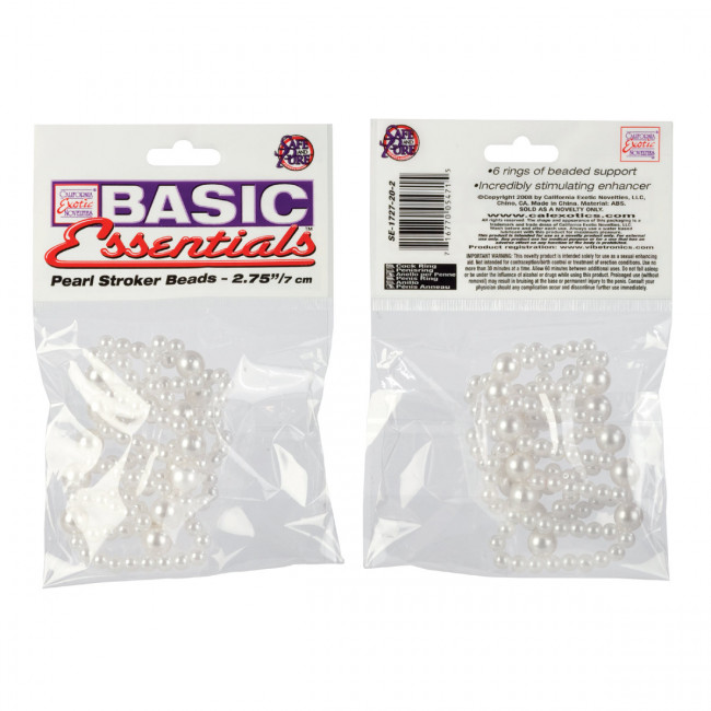 Насадка на пенис "под жемчуг" Basic Essentials Large, California Exotic Novelties Насадка на пенис "под жемчуг" Basic Essentials Large, California Exotic Novelties