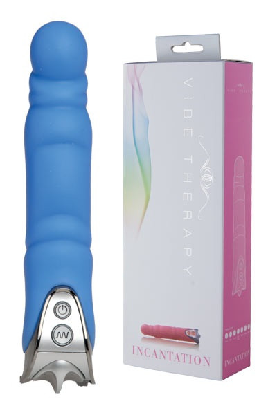 Голубой вибромассажер INCANATION из серии VIBE THERAPY, Vibe Therapy Голубой вибромассажер INCANATION из серии VIBE THERAPY, Vibe Therapy
