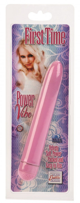 Розовый вибромассажер FIRST TIME POWER VIBE - 15,25 см., California Exotic Novelties Розовый вибромассажер FIRST TIME POWER VIBE - 15,25 см., California Exotic Novelties