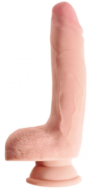 Телесный фаллоимитатор на присоске 9" Triple Density Cock with Balls - 24,1 см. Телесный фаллоимитатор на присоске 9" Triple Density Cock with Balls - 24,1 см.