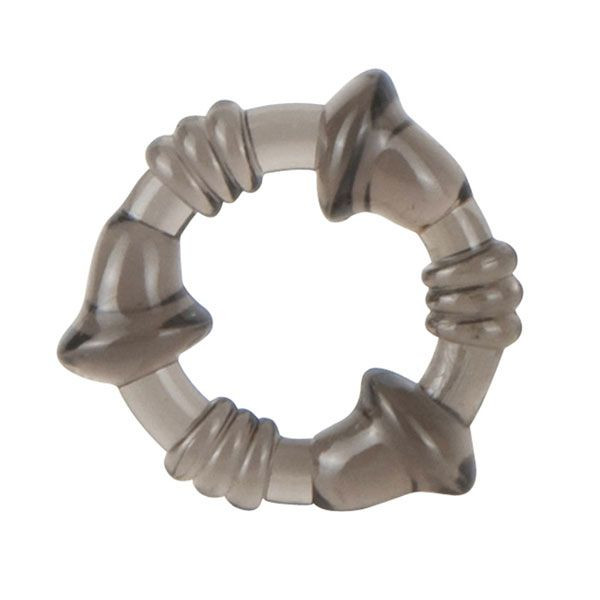 Дымчатое эрекционное кольцо MINI FLEX STRETCHY COCKRING, Seven Creations