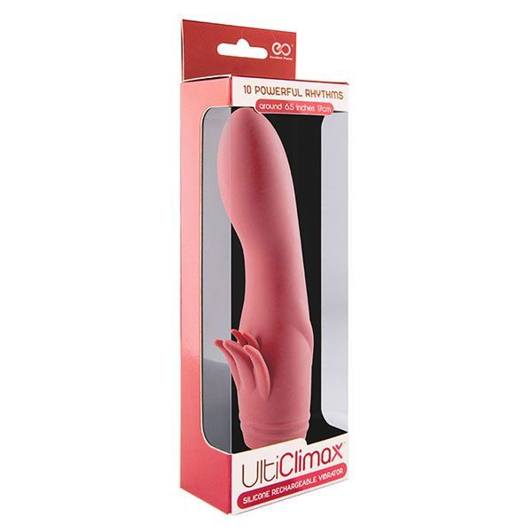 Розовый вибратор с усиками ULTI CLIMAX RECHARGEABLE VIBRATOR - 17 см., NMC Розовый вибратор с усиками ULTI CLIMAX RECHARGEABLE VIBRATOR - 17 см., NMC