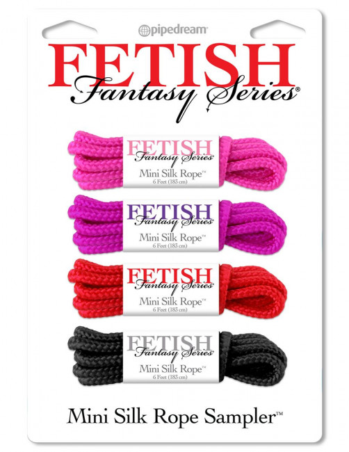 Набор веревок для фиксации Mini Silk Rope Sampler , Pipedream