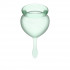 Набор зеленых менструальных чаш Feel good Menstrual Cup Набор зеленых менструальных чаш Feel good Menstrual Cup
