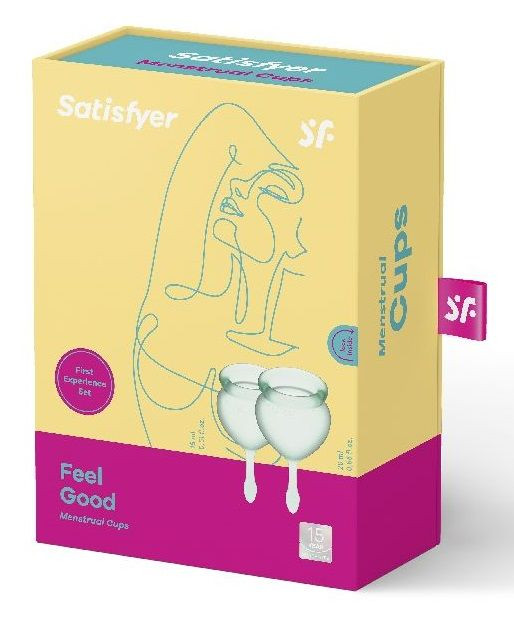 Набор зеленых менструальных чаш Feel good Menstrual Cup Набор зеленых менструальных чаш Feel good Menstrual Cup