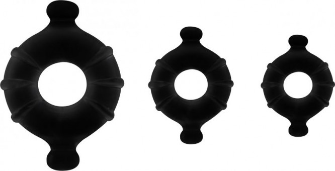 Набор из 3 эрекционных колец Gummy Ring Set, Shots Media BV