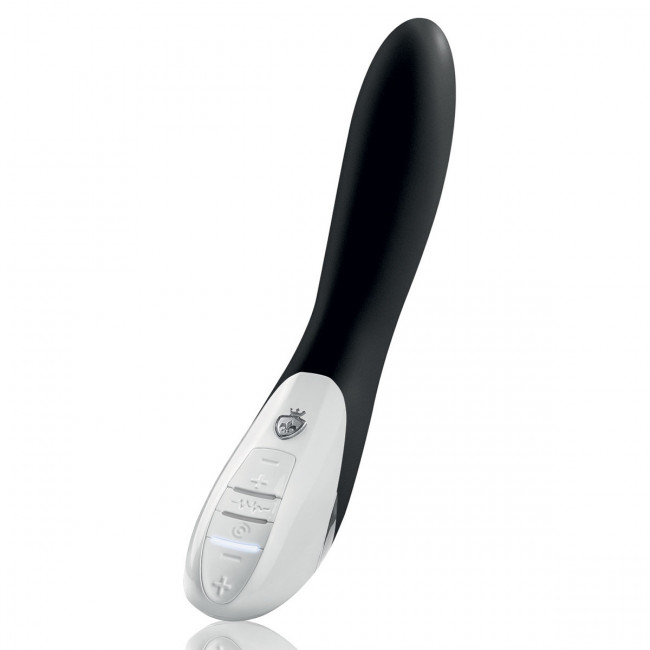 Черный вибратор с миостимуляцией Mystim Electric Eric - 27 см., MyStim