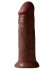 Коричневый фаллоимитатор на присоске 12" Cock - 31 см. , Pipedream