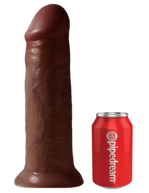 Коричневый фаллоимитатор на присоске 12" Cock - 31 см. , Pipedream