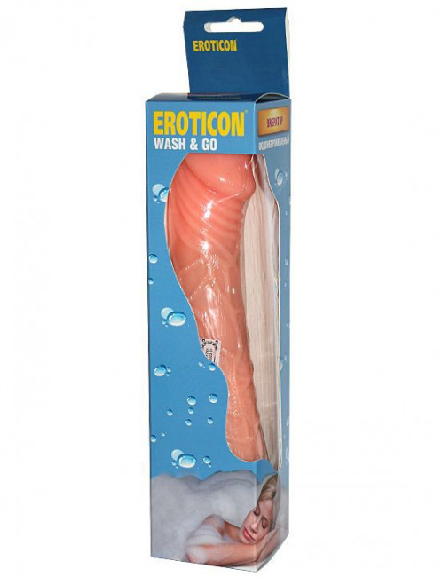 Телесный вибратор с ротацией - 24,5 см., Eroticon Телесный вибратор с ротацией - 24,5 см., Eroticon