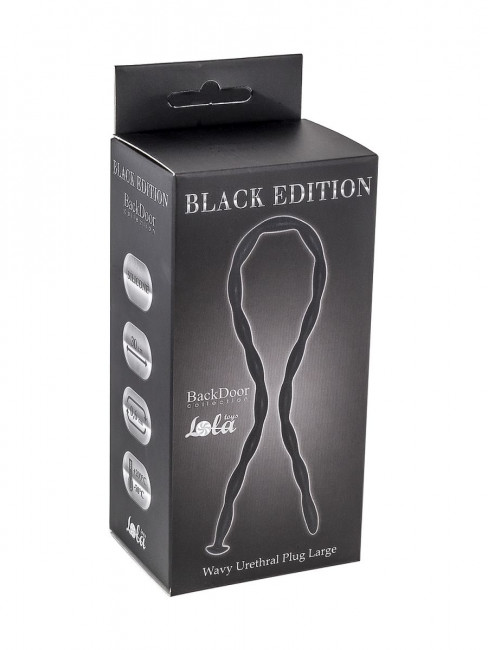 Силиконовый уретральный массажер Wavy Urethral Plug Large - 30 см., Lola toys