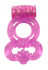 Розовое эрекционное кольцо Rings Treadle с подхватом, Lola toys