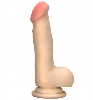 Реалистичный вибромассажёр на присоске REALSTUFF 6.5INCH VIBRATOR - 16,5 см., Dream Toys