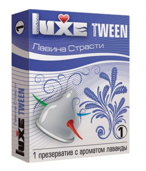 Презерватив Luxe Tween "Лавина страсти" с ароматом лаванды - 1 шт., Luxe