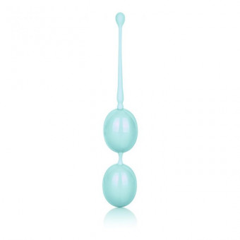 Зелёные вагинальные шарики Weighted Kegel Balls, California Exotic Novelties
