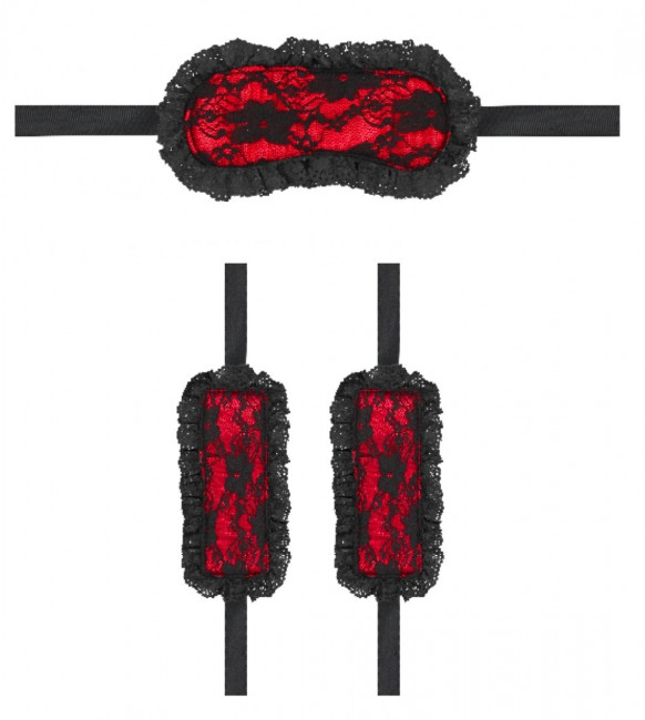Красно-черный игровой набор Introductory Bondage Kit №7 Красно-черный игровой набор Introductory Bondage Kit №7