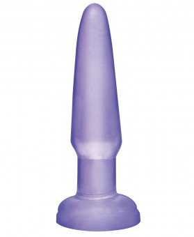 Фиолетовая анальная пробка Beginners Butt Plug - 10,9 см., Pipedream