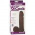 Коричневая насадка Vac-U-Lock 6" ULTRASKYN Cock - 17,3 см., Doc Johnson