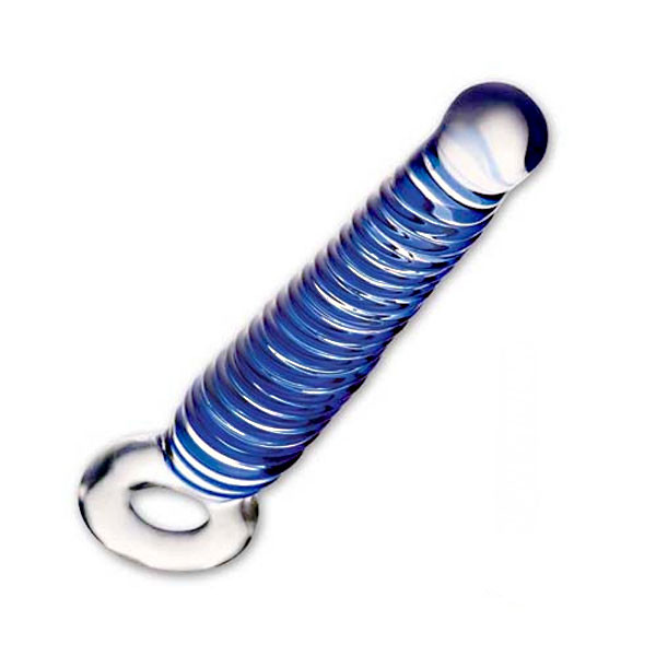 Витая стеклянная втулка с кольцом-держателем, 16 см, Glas