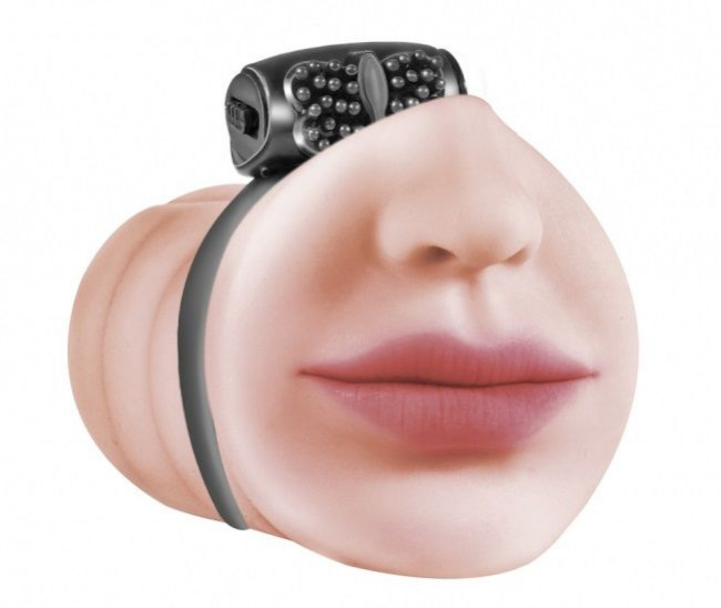 Мастурбатор-ротик с виброкольцом Satisfaction Beloved, Lola toys