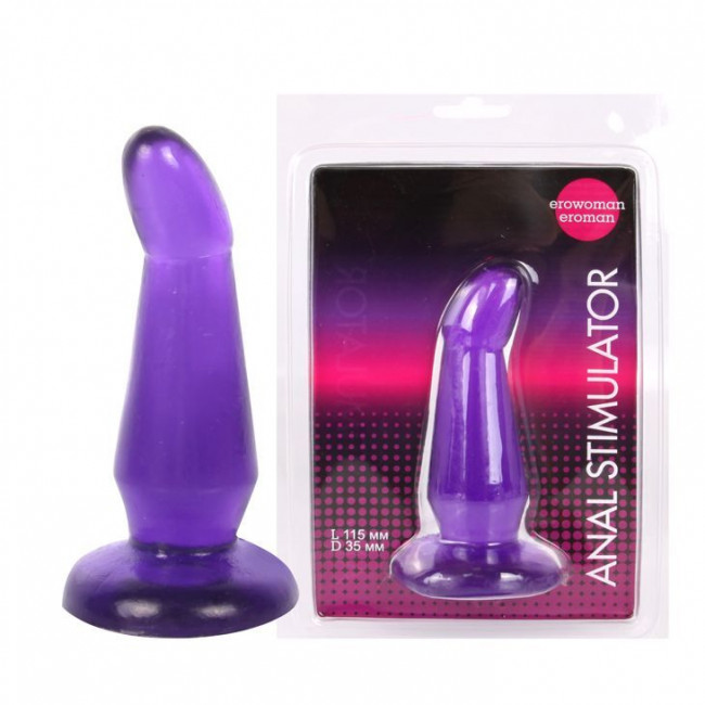 Фиолетовая анальная втулка - 13 см., Bior toys
