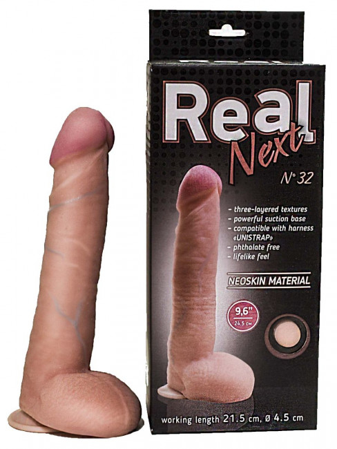 Большой фаллоимитатор из неоскин на присоске REAL Next №32 - 24,5 см., LOVETOY (А-Полимер) Большой фаллоимитатор из неоскин на присоске REAL Next №32 - 24,5 см., LOVETOY (А-Полимер)