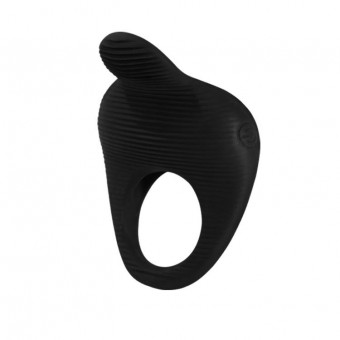 Чёрное эрекционное виброкольцо Thimble, Baile