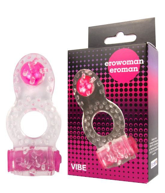 Прозрачное эрекционное кольцо Erowoman-Eroman, Bior toys