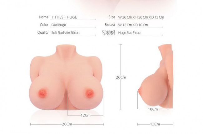 Мастурбатор-полуторс с пышным бюстом TITTIES F_cup, KOKOS Мастурбатор-полуторс с пышным бюстом TITTIES F_cup, KOKOS