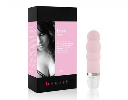 Рельефный массажер bCute Pearl Pink - 11 см., B Swish