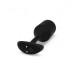 Черная пробка для ношения с вибрацией Snug Plug 4 - 14 см., b-Vibe