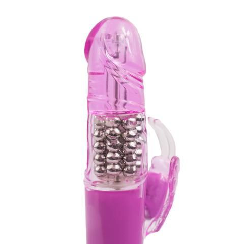 Фиолетовый вибромассажер Climax Joy 3X Multi-Purpose Rabbit Vibe - 23,5 см., Topco Sales