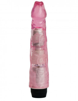 Розовый вибратор-реалистик - 22,5 см., 4sexdreaM