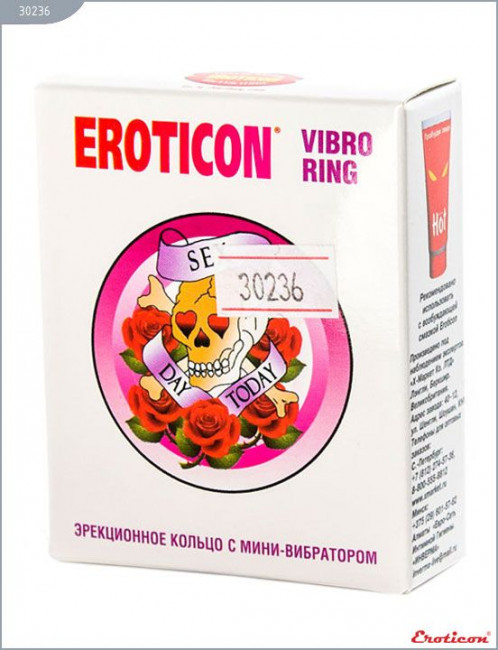 Эрекционное кольцо «Бабочка» с мини-вибратором, Eroticon Эрекционное кольцо «Бабочка» с мини-вибратором, Eroticon